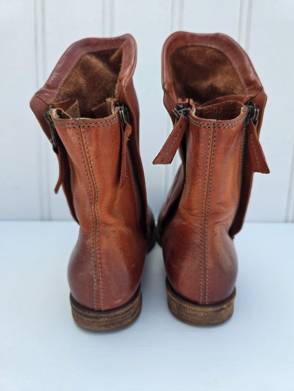 A.S.98 Leather Boho Biker Slouchy Ankle Boots Size EU 37 - Picture 6 of 16